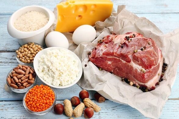 Produtos con alto contido en proteínas